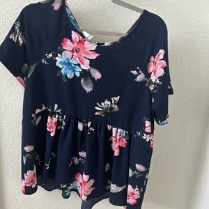 Boutique peplum shirt
